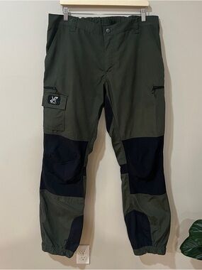 RVRC Revolution Race Nordwand Pro Pants Sz XXL 37x33 Dark Olive Hyper Shell